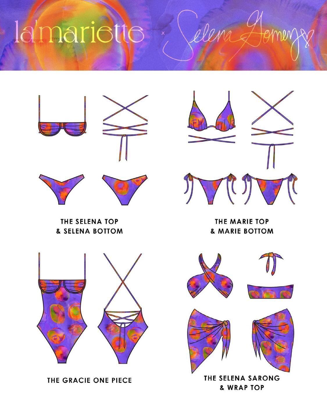 Sắc tím chủ đạo trong BST bikini do Selena Gomez thiết kế-6