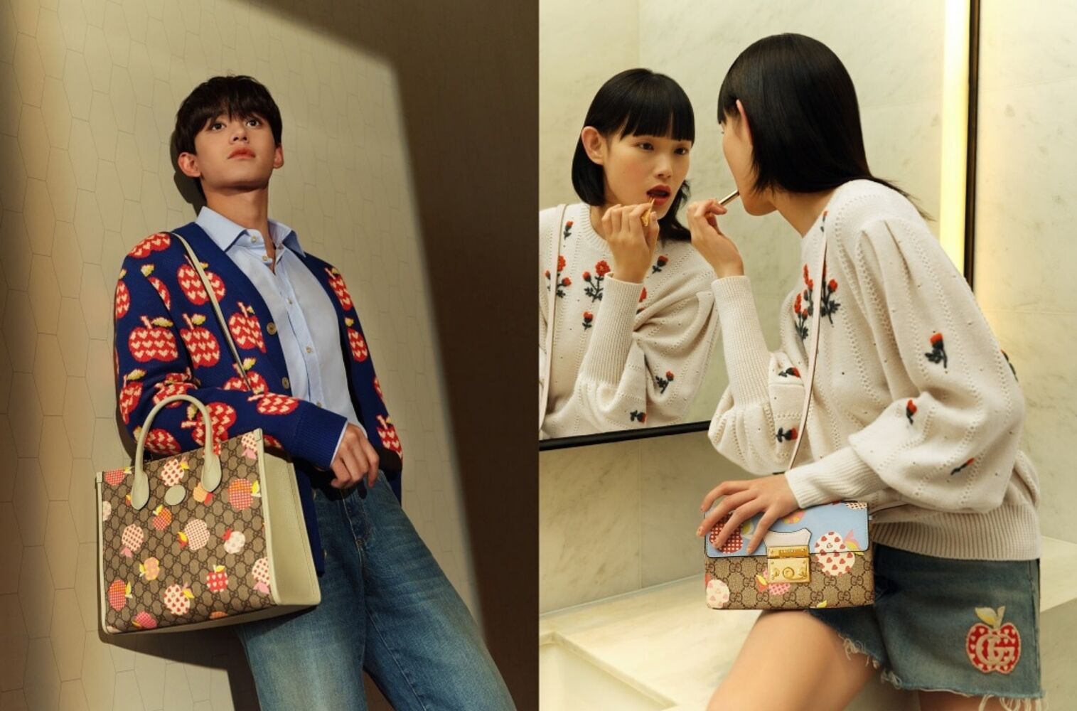 Gucci Les Pommes - Bộ sưu tập mừng lễ thất tịch đáng yêu với họa tiết quả táo-4