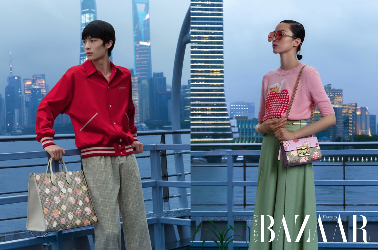 Gucci Les Pommes - Bộ sưu tập mừng lễ thất tịch đáng yêu với họa tiết quả táo