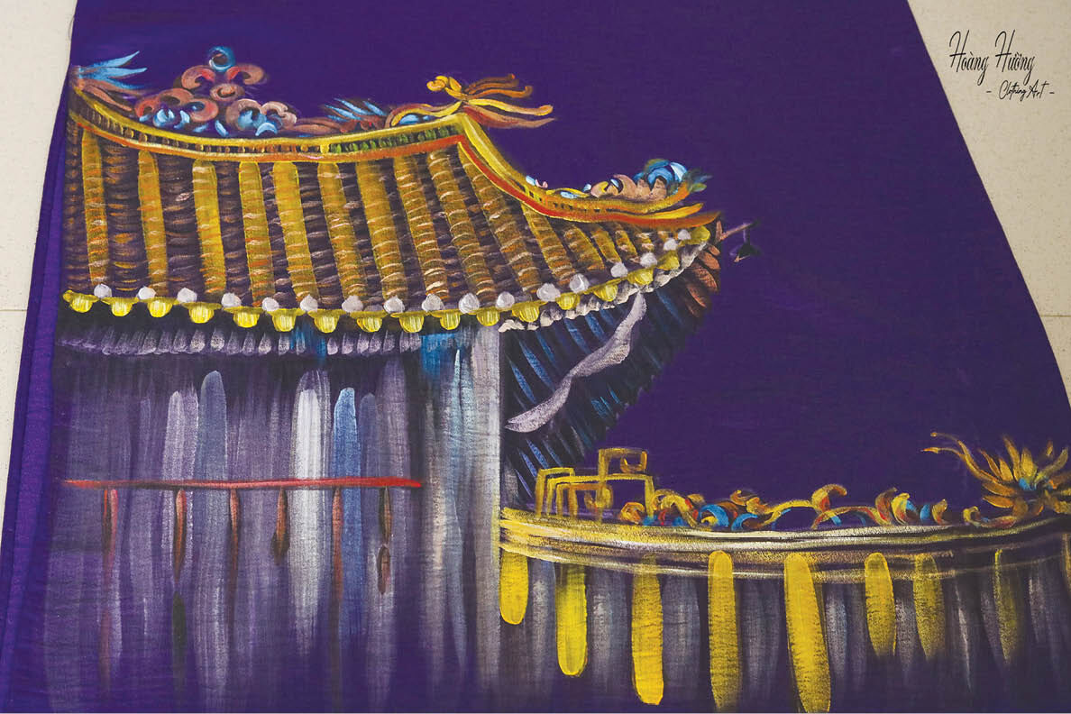 Đưa di sản, phong cảnh Huế lên áo dài - 2