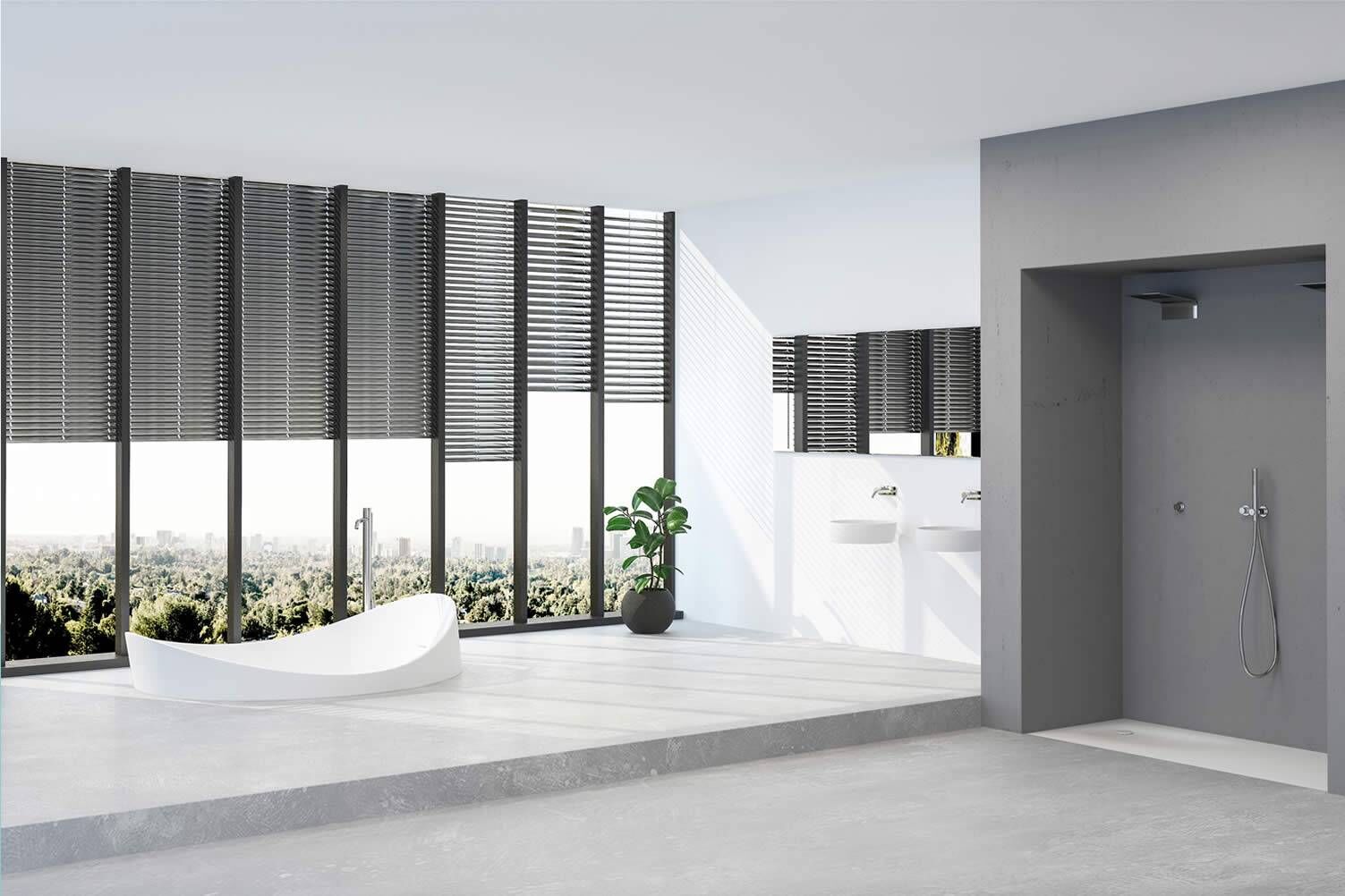 Thiết kế nội thất đẹp lạ cùng bồn tắm chìm, biến phòng tắm thành spa sang chảnh-10