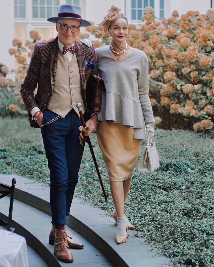 3 cặp đôi fashionista cao tuổi gây sốt làng mốt thế giới-4