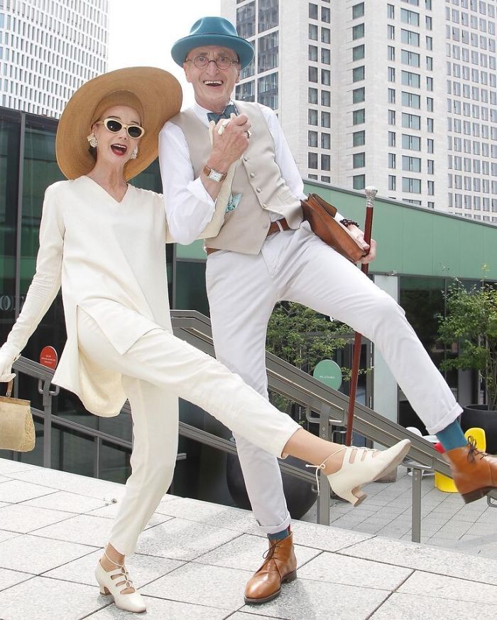 3 cặp đôi fashionista cao tuổi gây sốt làng mốt thế giới-3