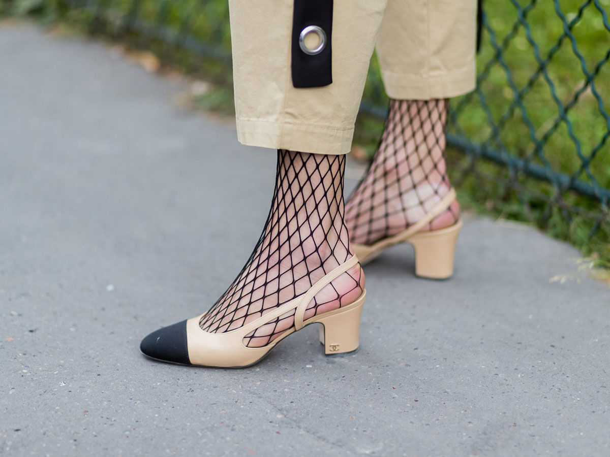 Chanel Two tone Slingback
