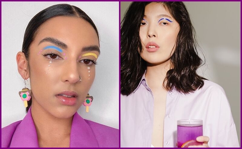 Kẻ mắt neon rực rỡ như Hailey Bieber và Rosé-4
