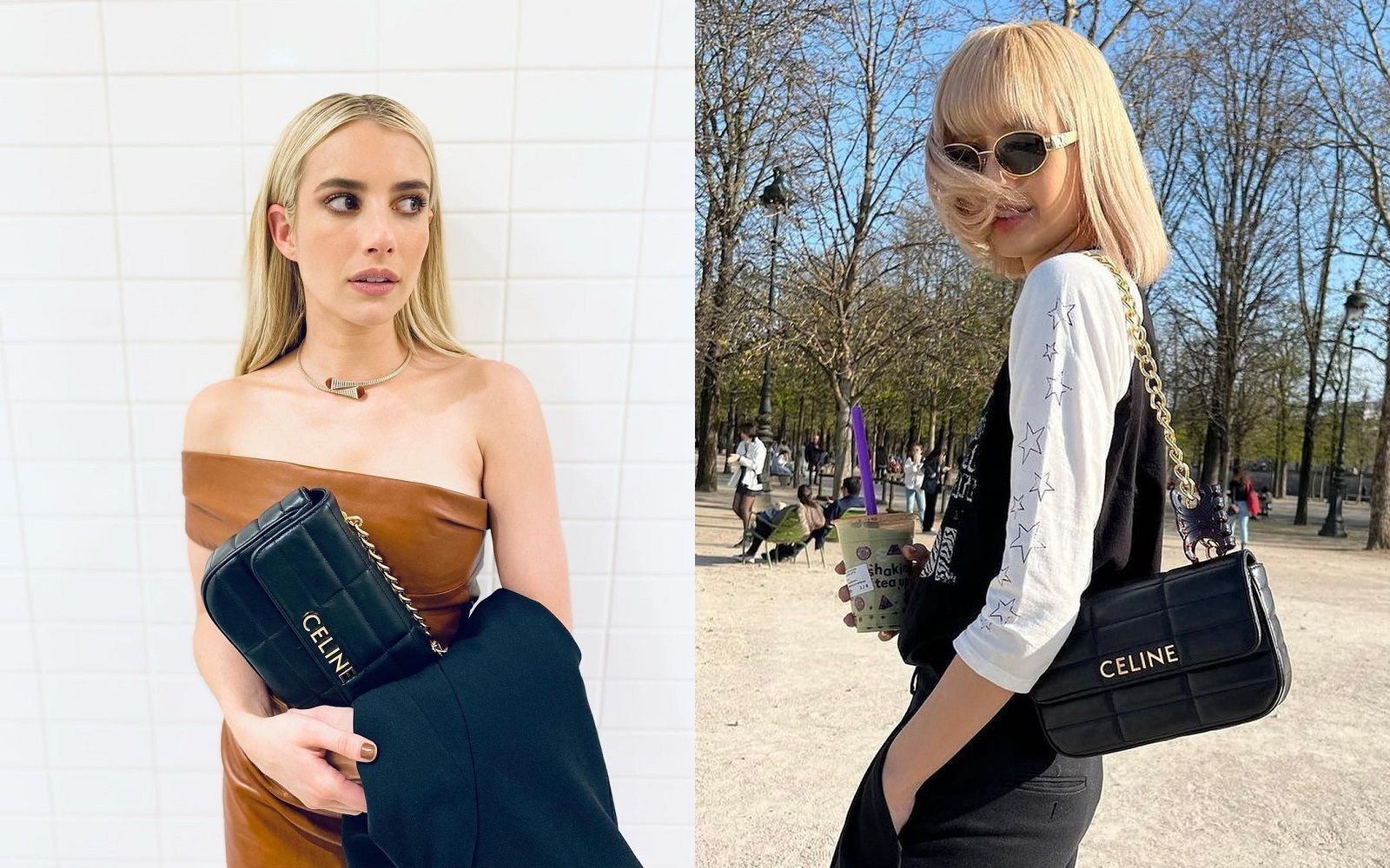 Chain Shoulder Matelasse