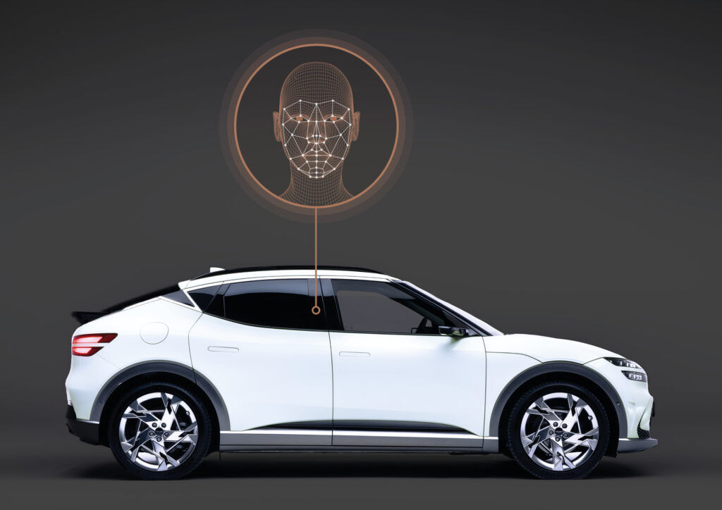 Cảm biến nhận diện khuôn mặt sẽ đặt trên trụ B