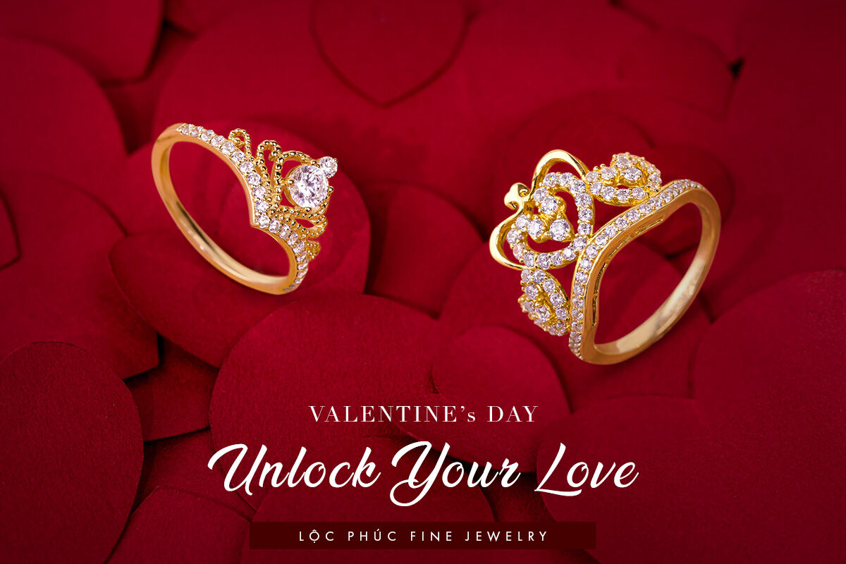 Valentine này hãy để cảm xúc thăng hoa cùng trang sức Lộc Phúc cao cấp