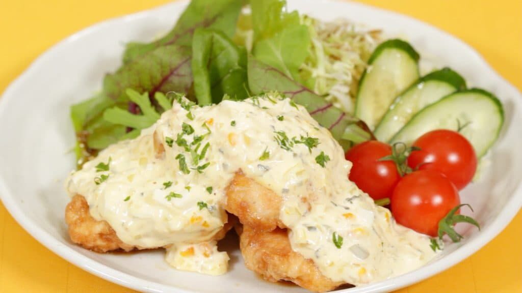 Công thức gà Nanban với sốt Tartar (Gà chiên mềm, mọng nước cùng với sốt giấm ngọt) - Cooking with Dog