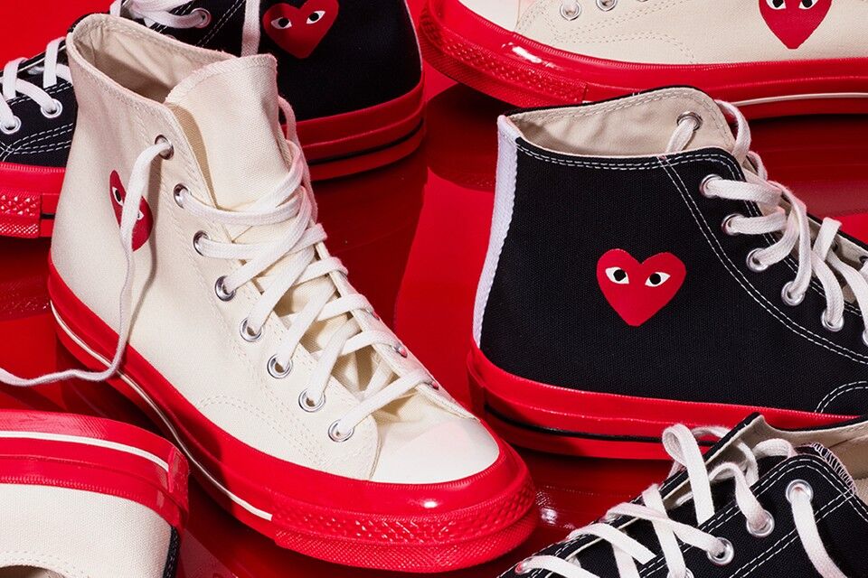 COMME des GARÇONS PLAY x Converse trở lại với dấu ấn đế đỏ