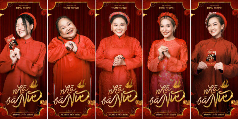 cast Nhà Bà Nữ chúc Tết