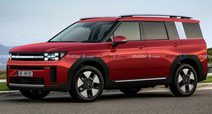 Hình ảnh thiết kế của Hyundai Santa Fe 2023