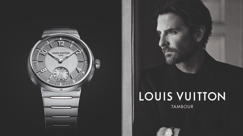 Chiến dịch đồng hồ Louis Vuitton Tambour cùng Bradley Cooper