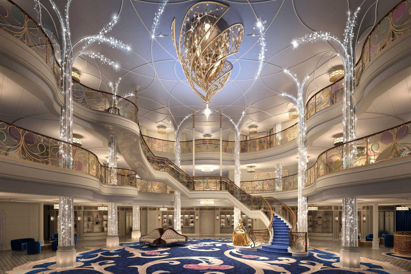 Bên trong siêu du thuyền Disney Wish - con tàu du lịch thuộc sở hữu của Disney Cruise Line.