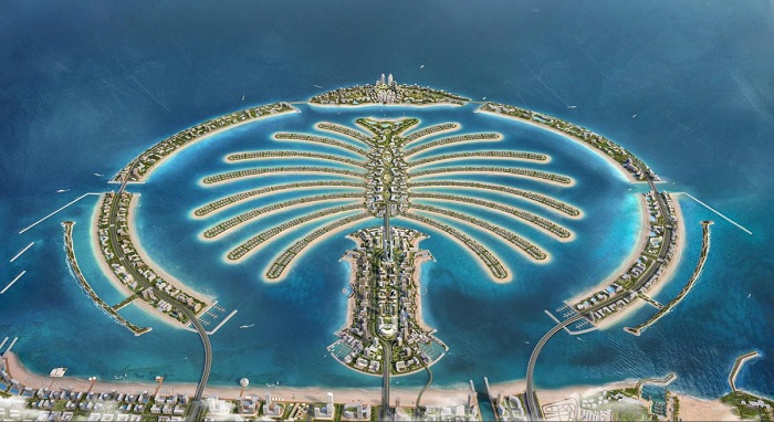 Hòn đảo nhân tạo đẹp nhất thế giới. Ảnh: hoteliermiddleeast