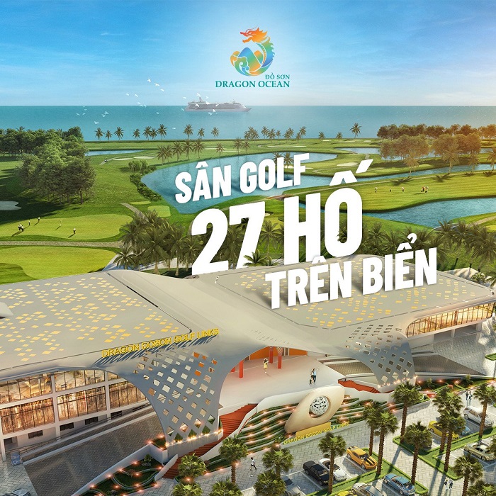 Sân golf bao gồm 27 hố, được thiết kế dạng links độc đáo. Ảnh: bđs