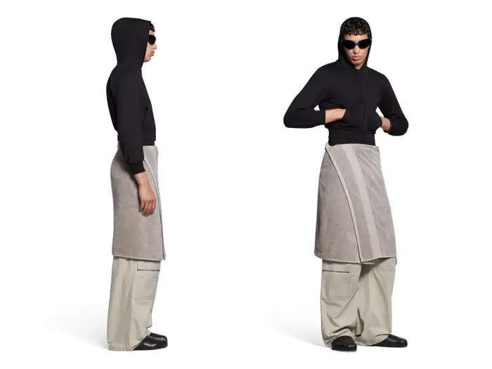 Balenciaga Towel Skirt