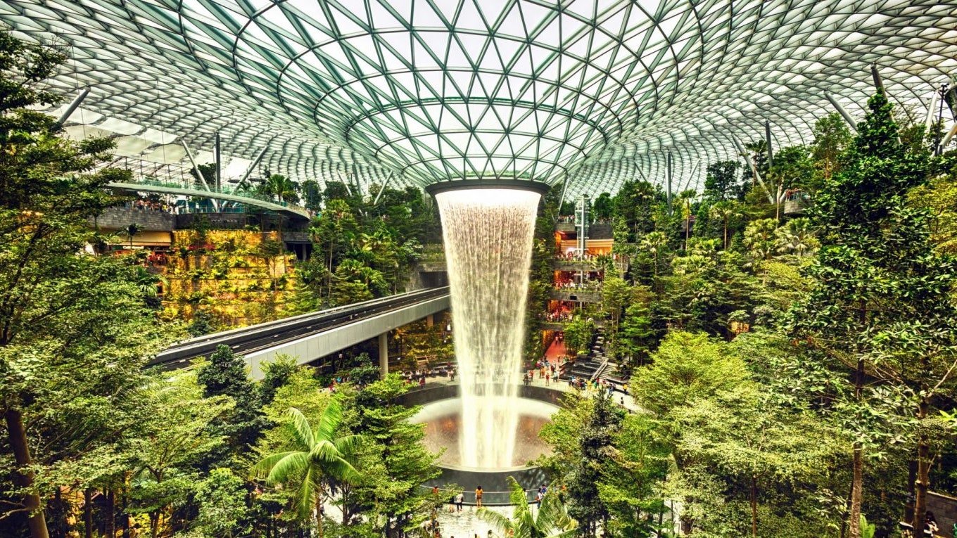 Sân bay Changi thêm thác nước ảo cao 14 m