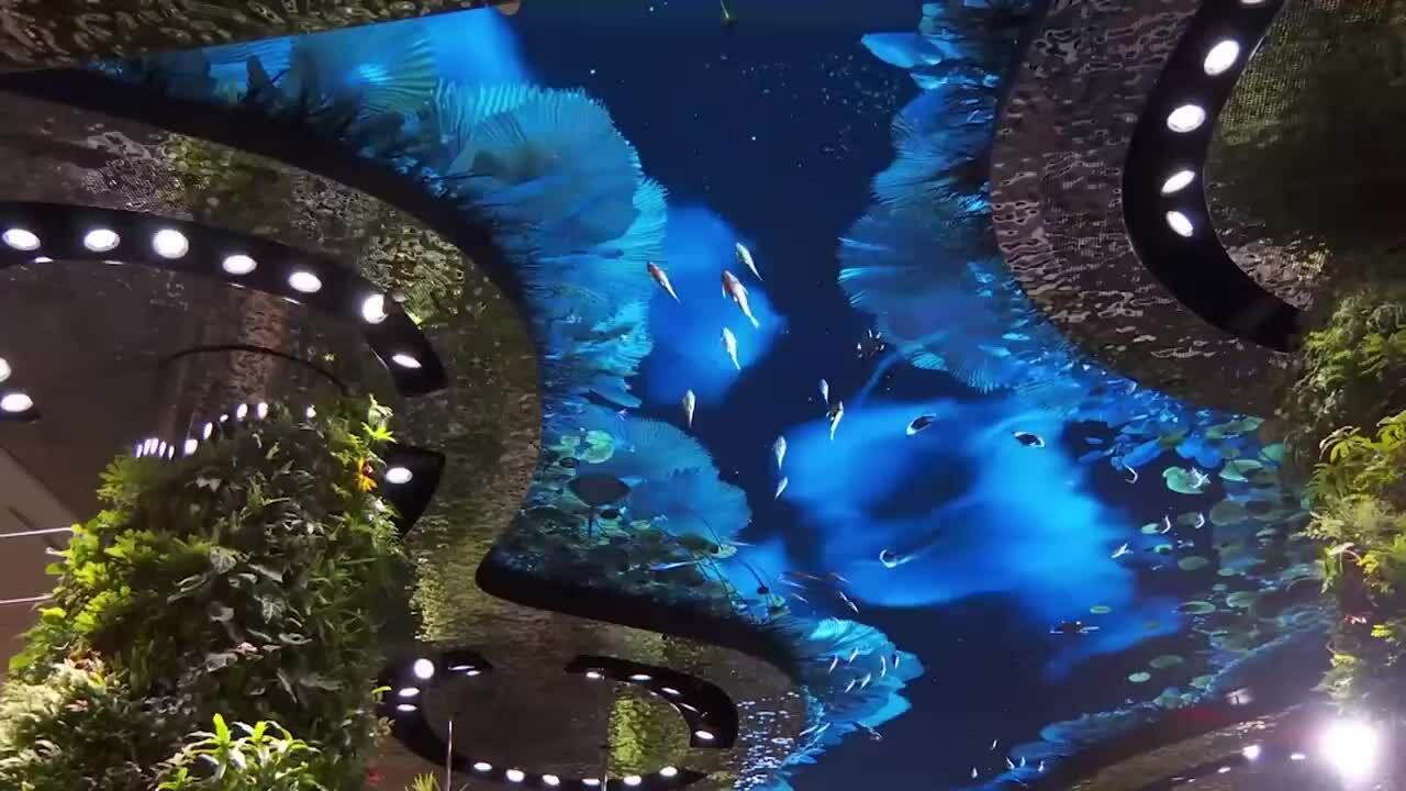 Sân bay Changi thêm thác nước ảo cao 14 m