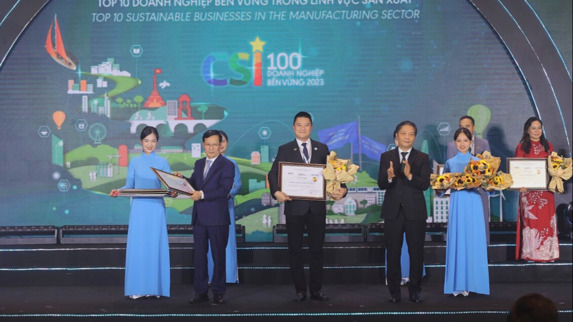 GREENFEED Việt Nam được vinh danh trong “top 100 doanh nghiệp bền vững việt nam” năm 2023