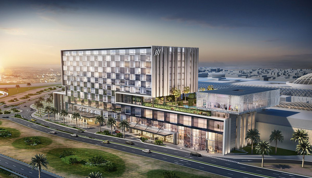 Tòa nhà khách sạn cao 12 tầng với không gian hiện đại đẳng cấp WW Hotel
