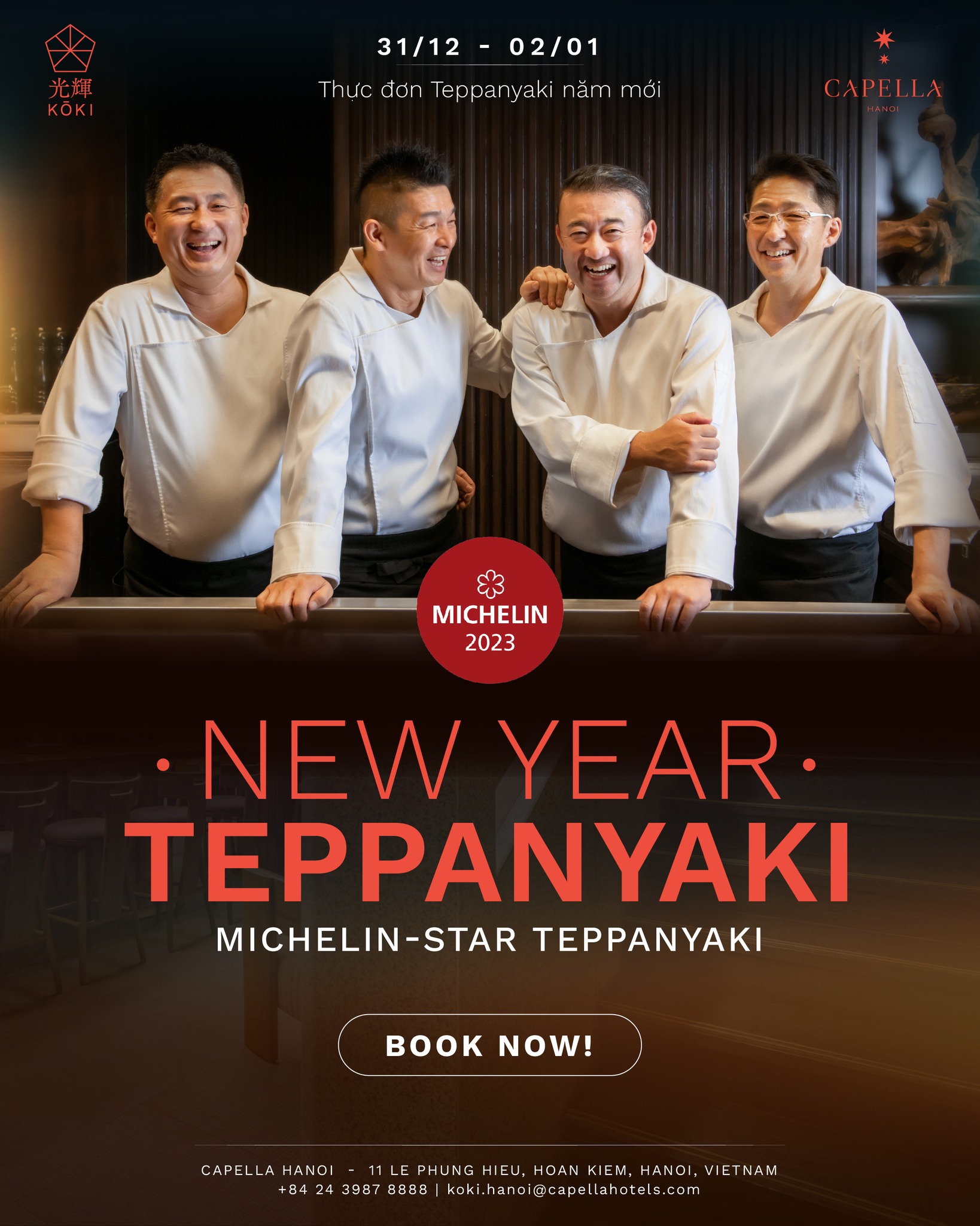 Ẩm thực Teppanyaki độc đáo tại KOKI by Capella