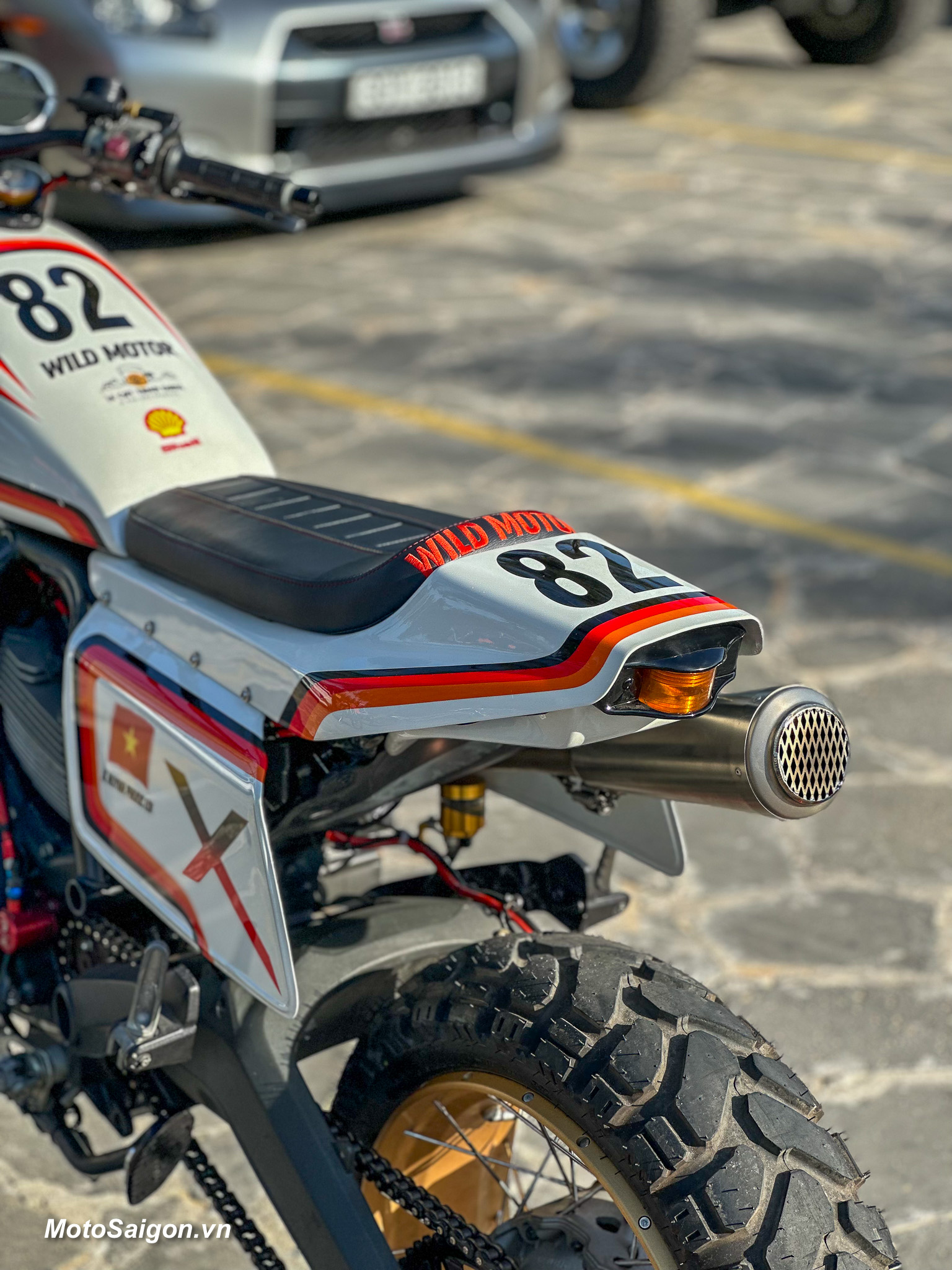 Chất chơi Ducati Scrambler độ Dirt Track tranh tài tại HTV Challenge 2023