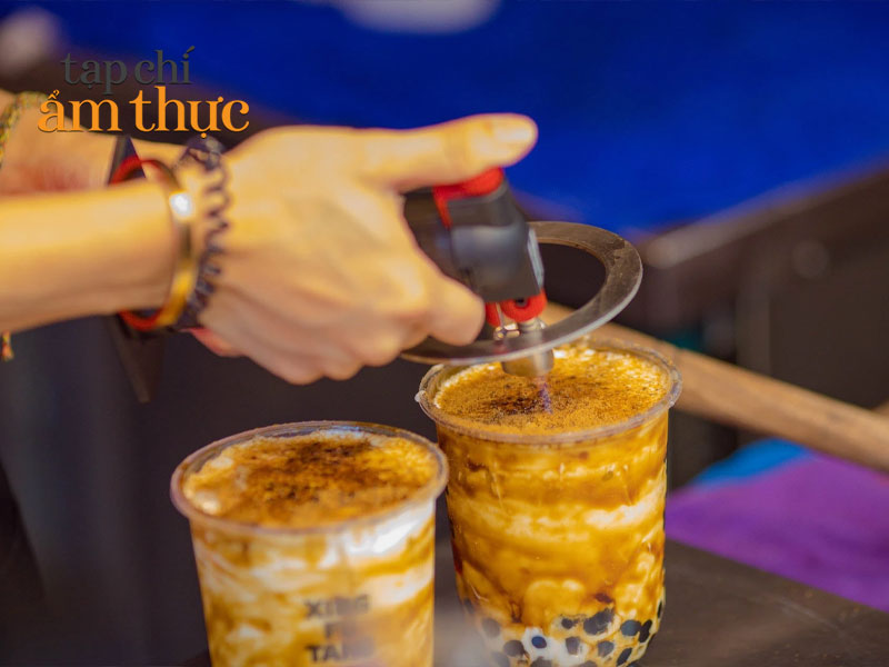 Trà sữa nướng đã nhanh chóng trở thành một trend hot của giới trẻ