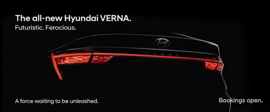 Hyundai Accent 2023 all-new lộ diện sắc sảo trong ảnh teaser