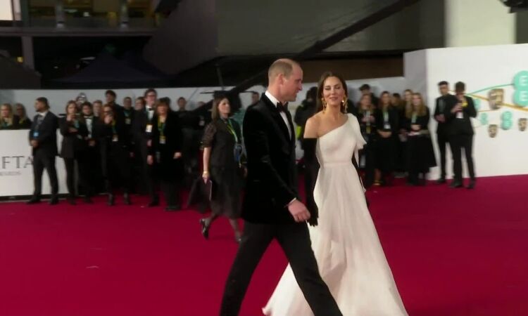 Công nương Kate Middleton ở BAFTAs 2023 (video: Royal Family Channel)
