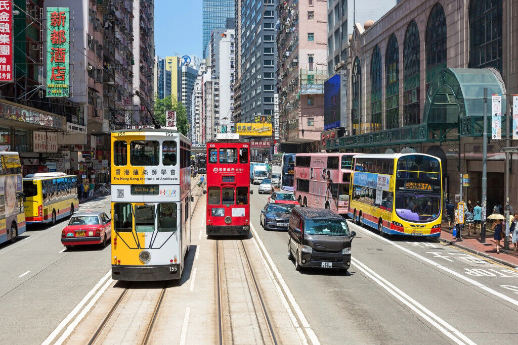 Đường phố Hong Kong.