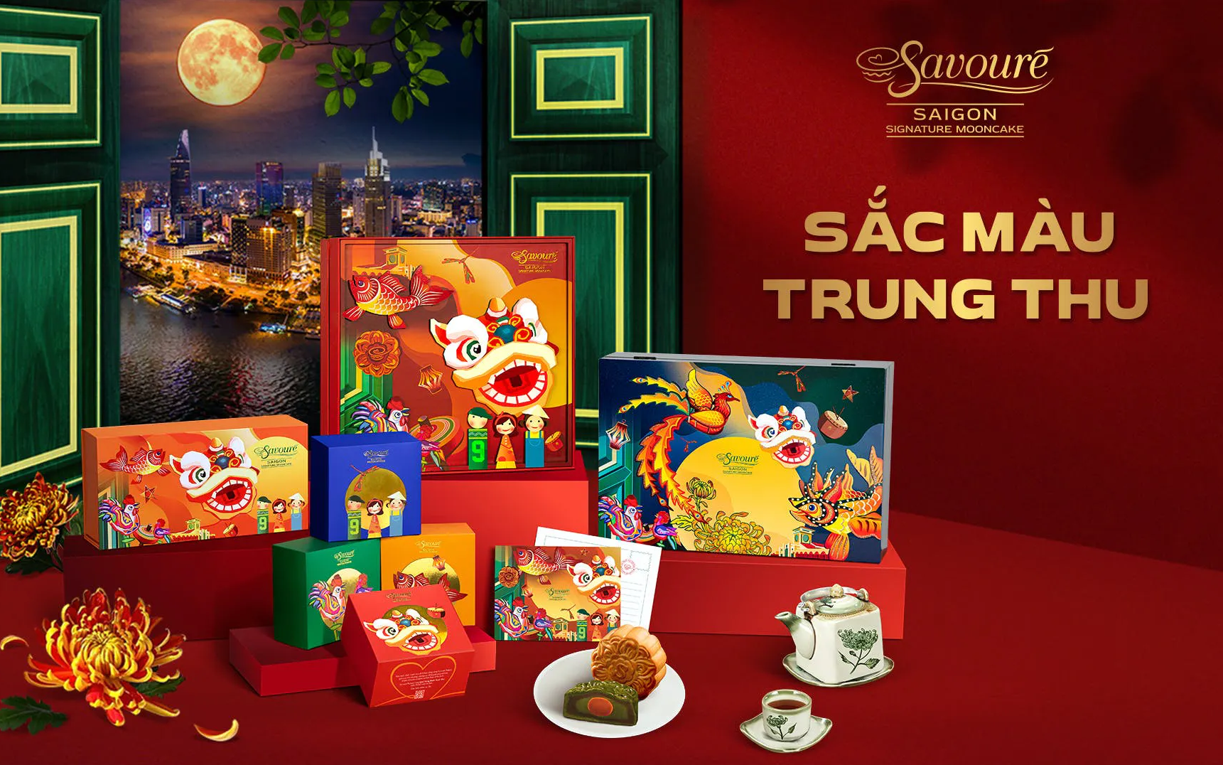 Bộ sưu tập hộp quà Trung Thu Savouré Bakery cho dịp Tết Đoàn Viên