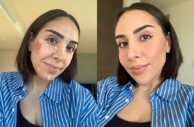 make up nền da trong veo