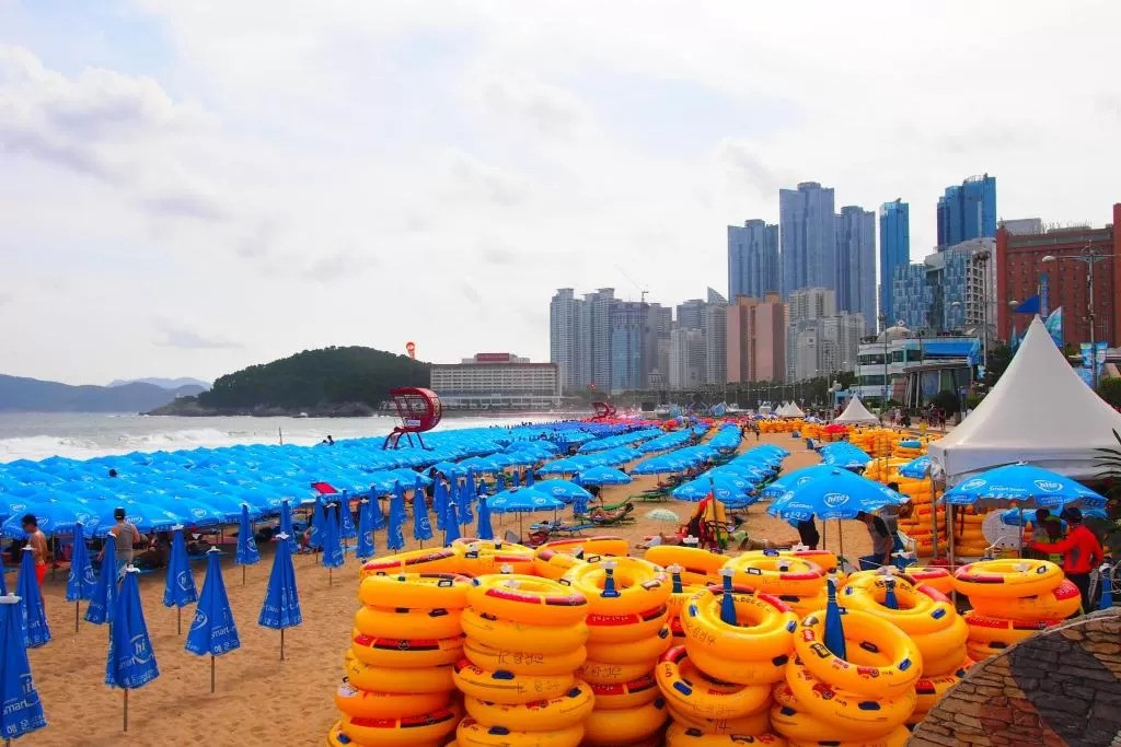 Bãi biển Haeundae.