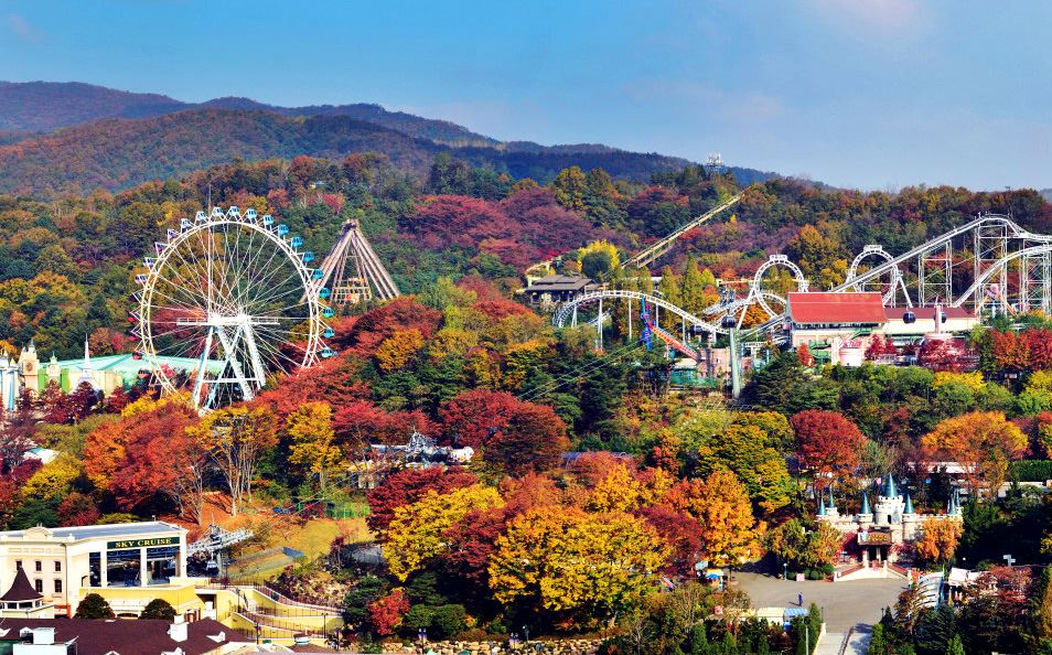 Tour du lịch Hàn Quốc mùa Thu chiêm ngưỡng công viên Everland
