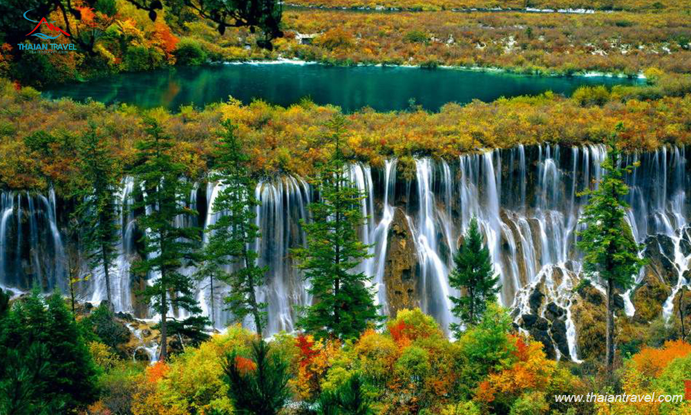 Thác Trân Trâu ở Cửu Trại Câu - Thác nước đẹp trong phim Tây Du Ký - THÁI AN TRAVEL