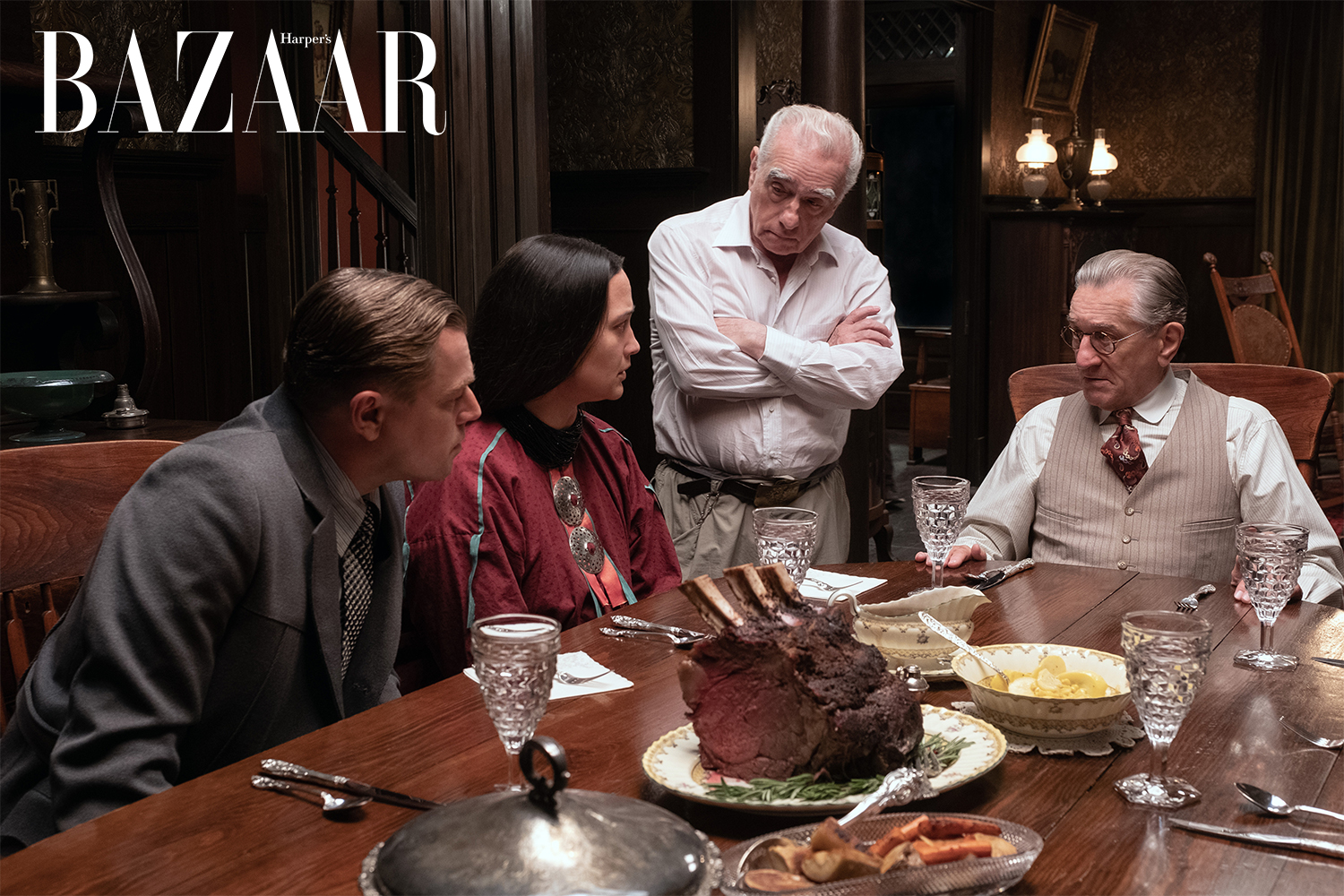 Harper's Bazaar_Leonardo DiCaprio và Robert De Niro đóng Vầng Trăng Máu_03