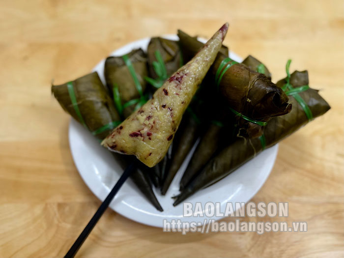 Bánh sau khi chín. Ảnh: Báo Lạng Sơn.