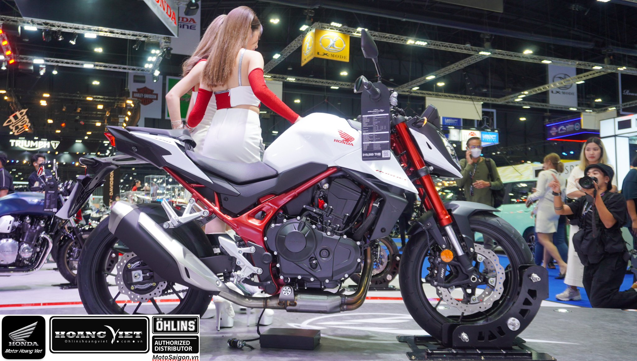 Honda CB750 Hornet thử âm thanh pô Akrapovic 2023
