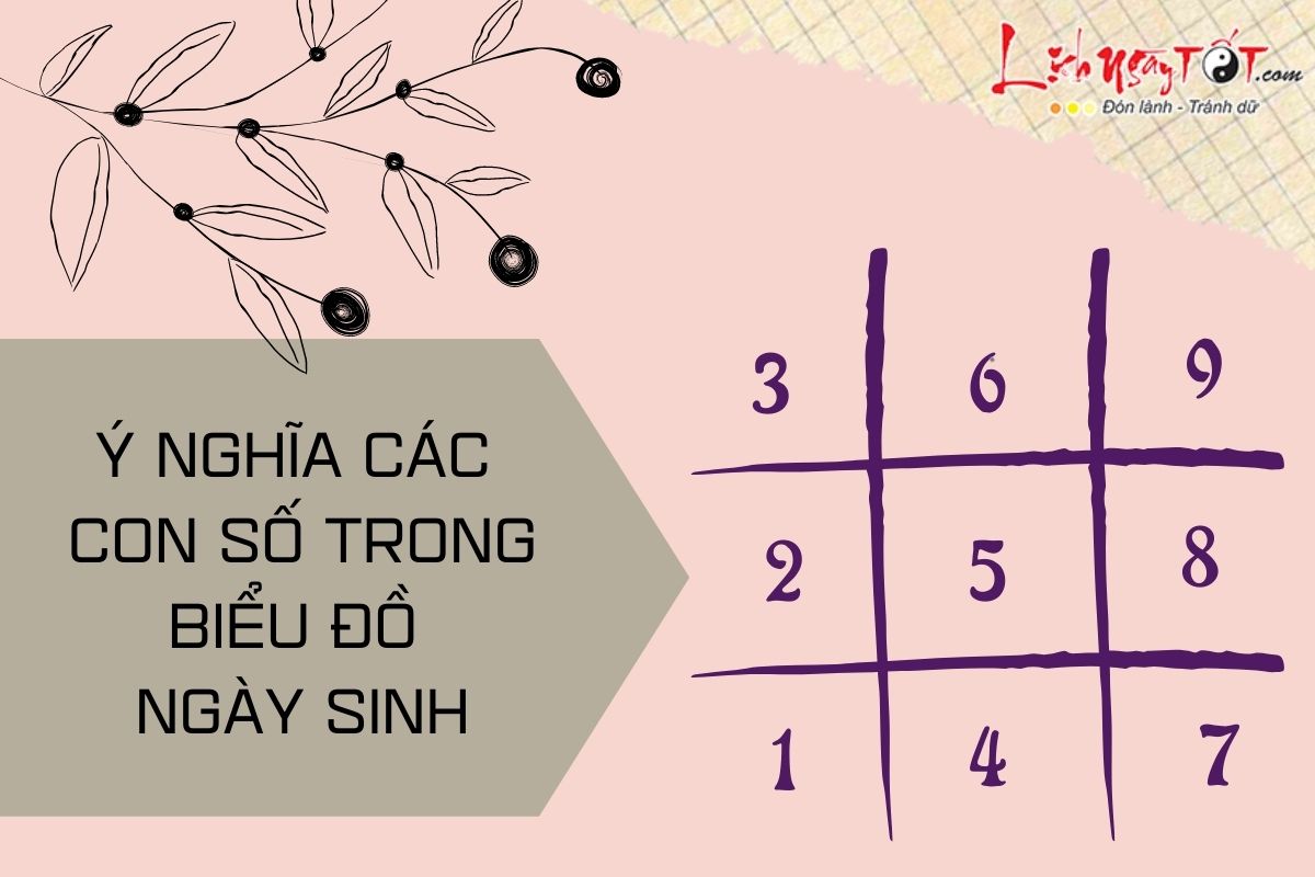 Biểu đồ ngày sinh trong Thần số học nói lên bản chất con người