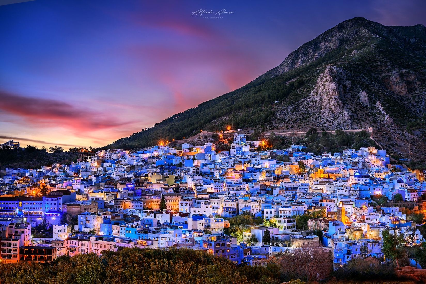 Thành phố Chefchaouen.