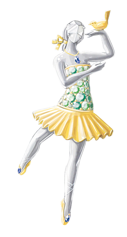 Vũ điệu ballet trên trang sức Van Cleef & Arpels