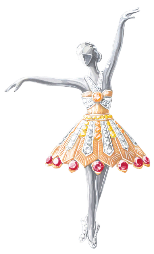 Vũ điệu ballet trên trang sức Van Cleef & Arpels