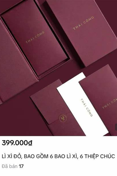 Thái Công và hộp phong bao lì xì giá 399k