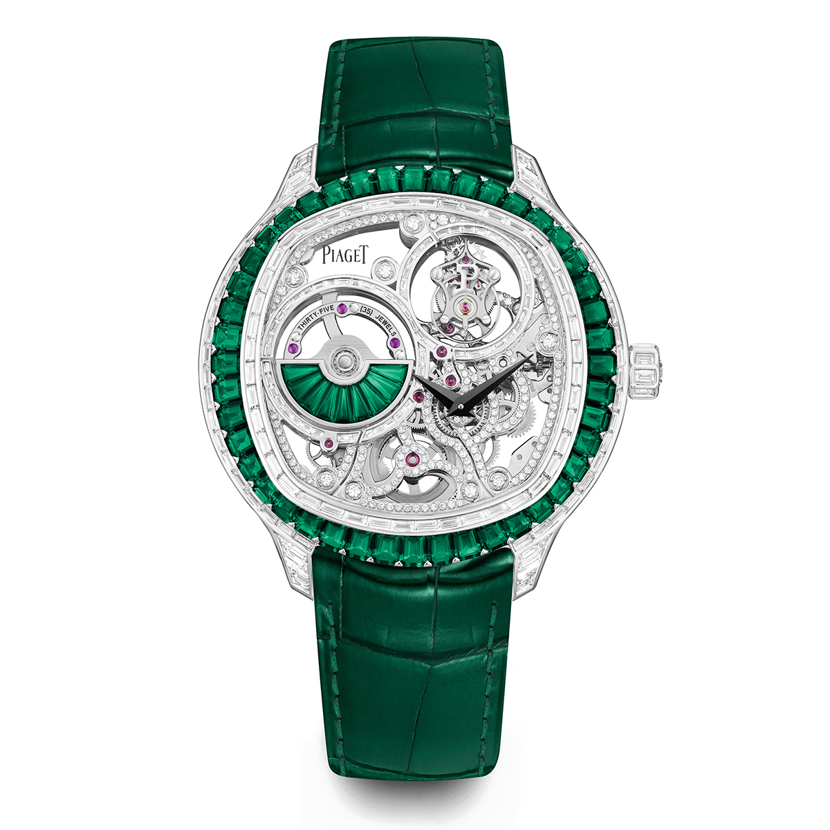 Ra mắt đồng hồ Piaget Polo Emperador đính 53 viên ngọc lục bảo