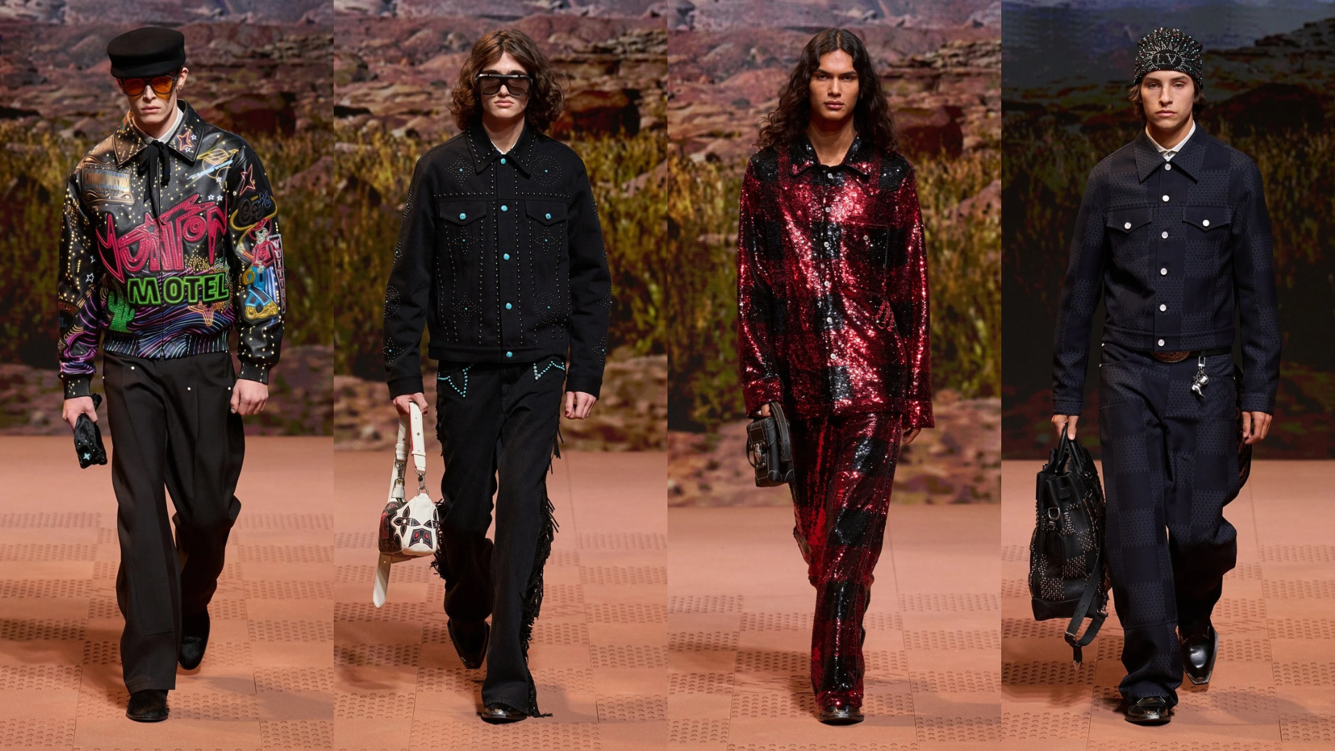 Louis Vuitton Fall/Winter 2024 Menswear – Chuyến phiêu lưu về miền Viễn Tây nước Mỹ của Pharrell Williams