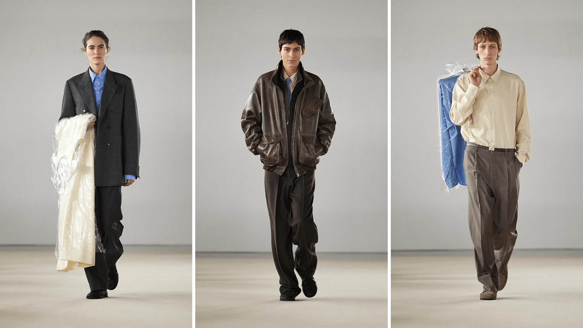 Auralee F/W 2024 trên đường đến tiệm giặt ủi