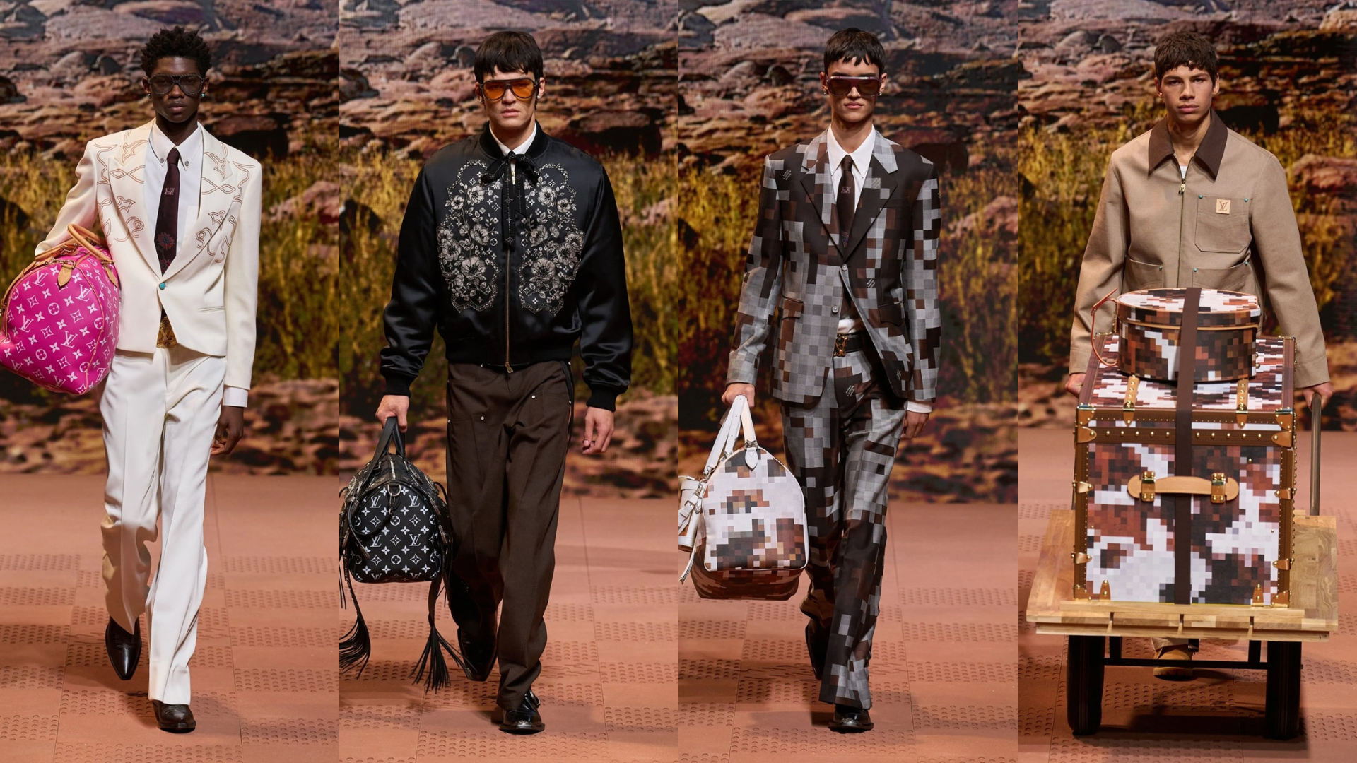 Louis Vuitton Fall/Winter 2024 Menswear – Chuyến phiêu lưu về miền Viễn Tây nước Mỹ của Pharrell Williams