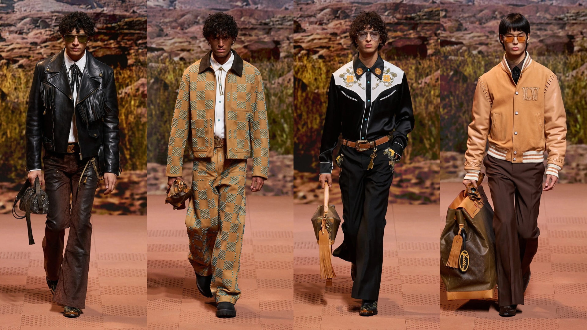Louis Vuitton Fall/Winter 2024 Menswear – Chuyến phiêu lưu về miền Viễn Tây nước Mỹ của Pharrell Williams