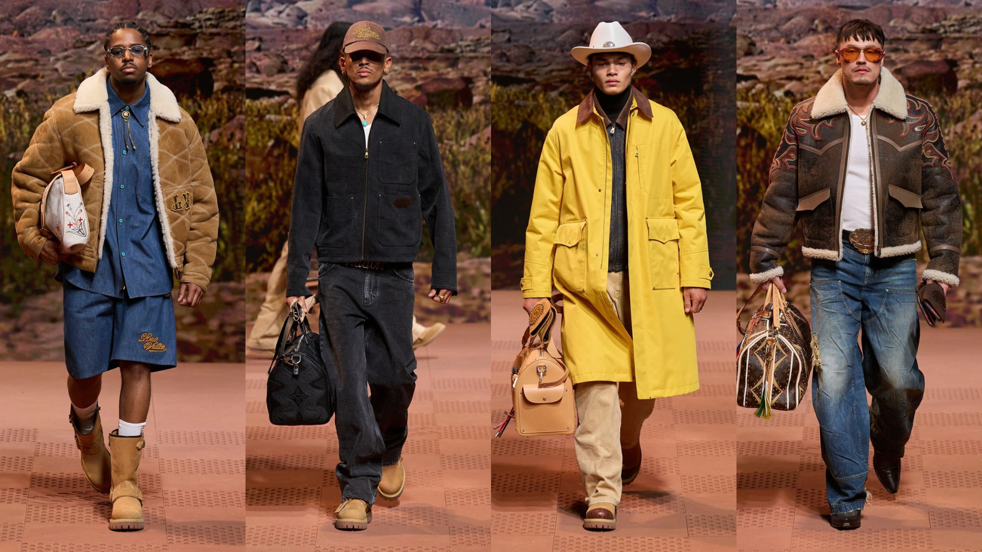 Louis Vuitton Fall/Winter 2024 Menswear – Chuyến phiêu lưu về miền Viễn Tây nước Mỹ của Pharrell Williams